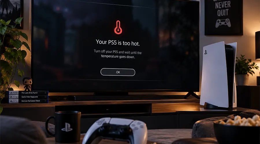 داغ شدن بیش از ps5