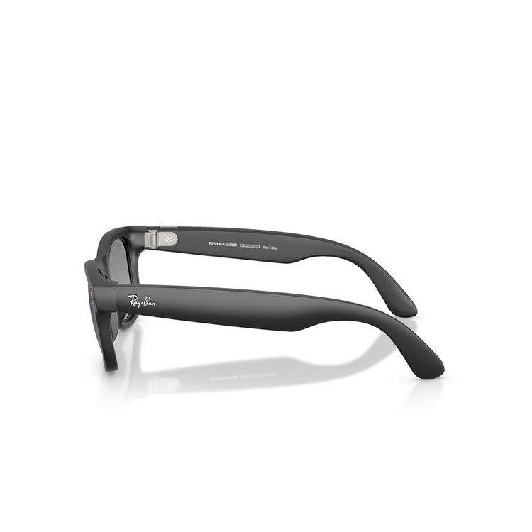 عینک هوشمند ریبن متا Wayfarer نسل دوم RW4012 مشکی مات | عدسی گرافیتی گرادیان پلاریزه سایز 53 - نمای 3