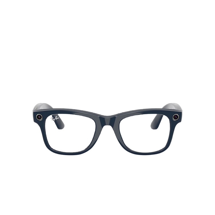 عینک هوشمند ریبن متا Wayfarer نسل دوم RW4012 آبی کیهانی براق | عدسی ترنزیشن شفاف به آبی سفایر سایز 53 - نمای 1