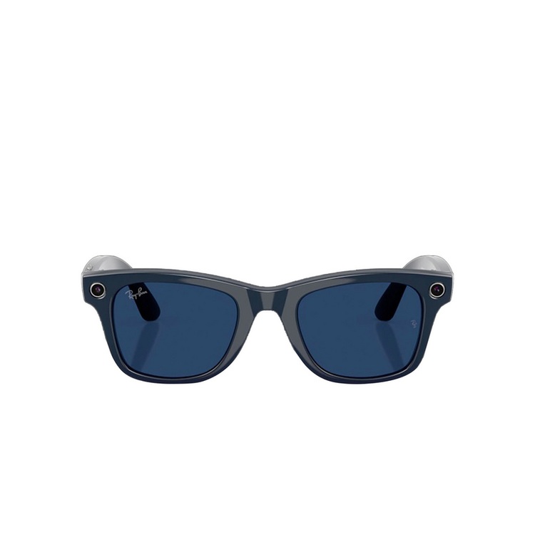 عینک هوشمند ریبن متا Wayfarer نسل دوم RW4012 آبی کیهانی براق | عدسی ترنزیشن شفاف به آبی سفایر سایز 53 - نمای 2